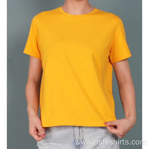 Summer Short Shirts with Round Neck